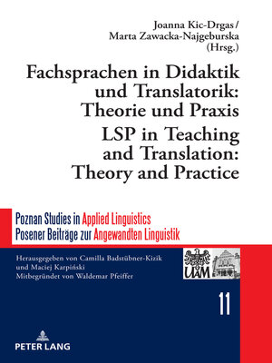 cover image of Fachsprachen in Didaktik und Translatorik